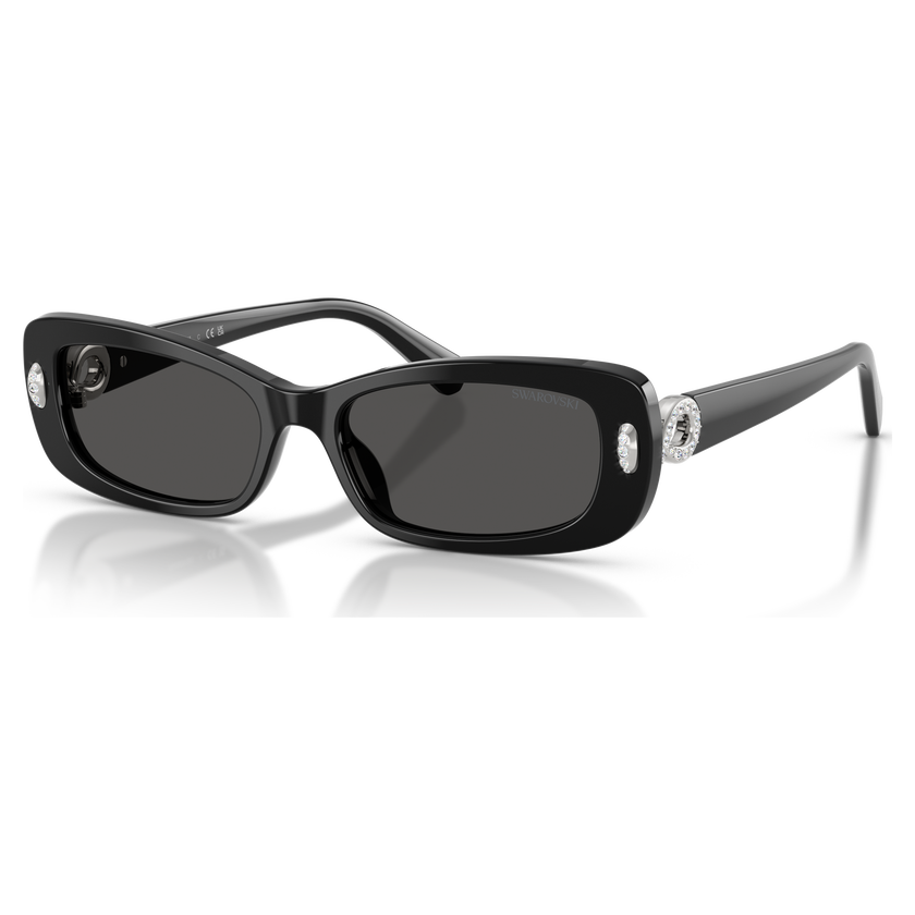 swarovski sunglasses  pillow shape  sk6071  black