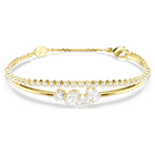 swarovski mesmera bracelet  mixed cuts  white  18k gold finish