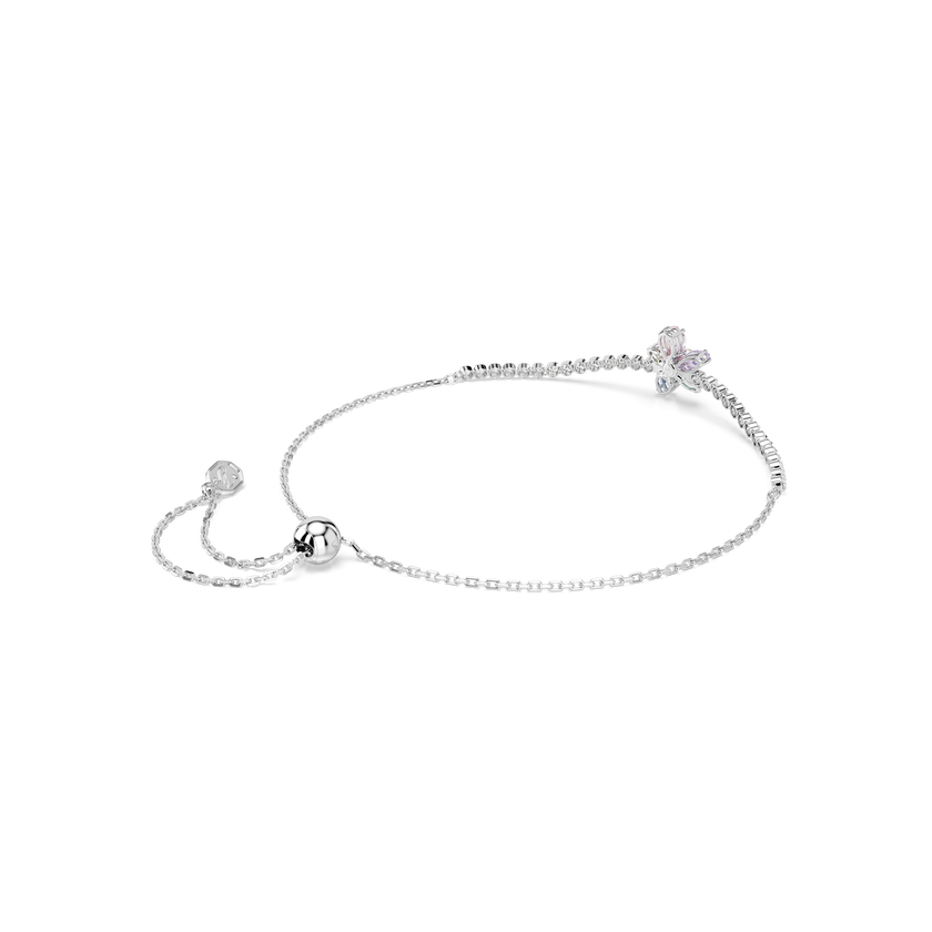 ariana grande x swarovski bracelet  mixed cuts  flower  multicolored  rhodium plated