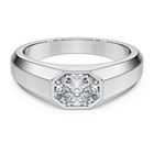swarovski eternity band ring lab grown diamonds 1 0 ct tw octagon shape 18k white gold