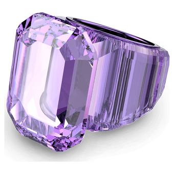 Lucent cocktail ring, Purple swarovski lucent cocktail ring  purple