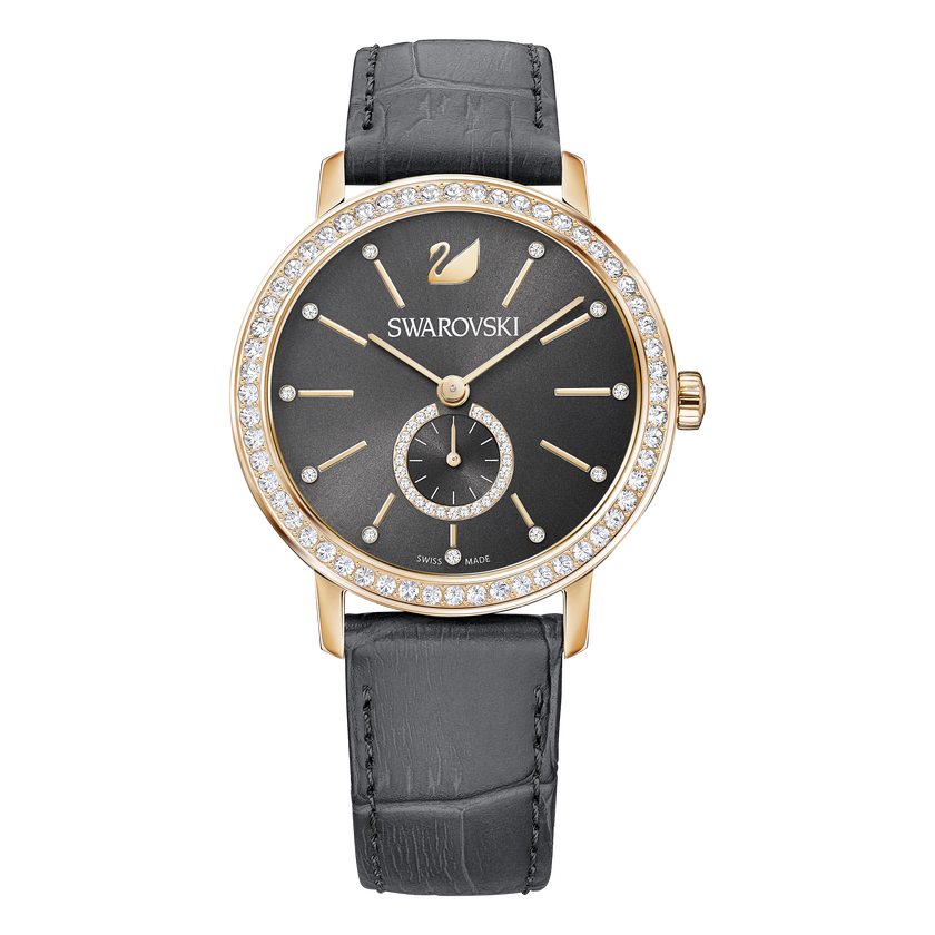 Graceful Lady Watch, Gray, Rose Gold Tone
