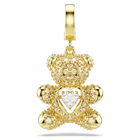 swarovski idyllia charm  mixed cuts  teddy  gold tone  gold tone plated