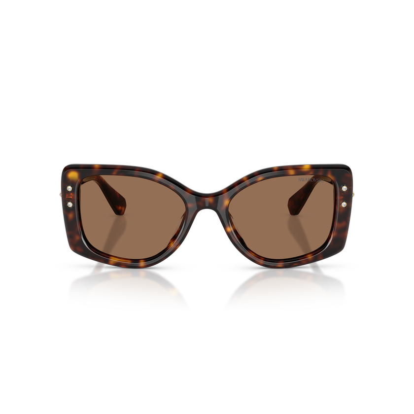 swarovski sunglasses  pillow shape  sk6058u  brown