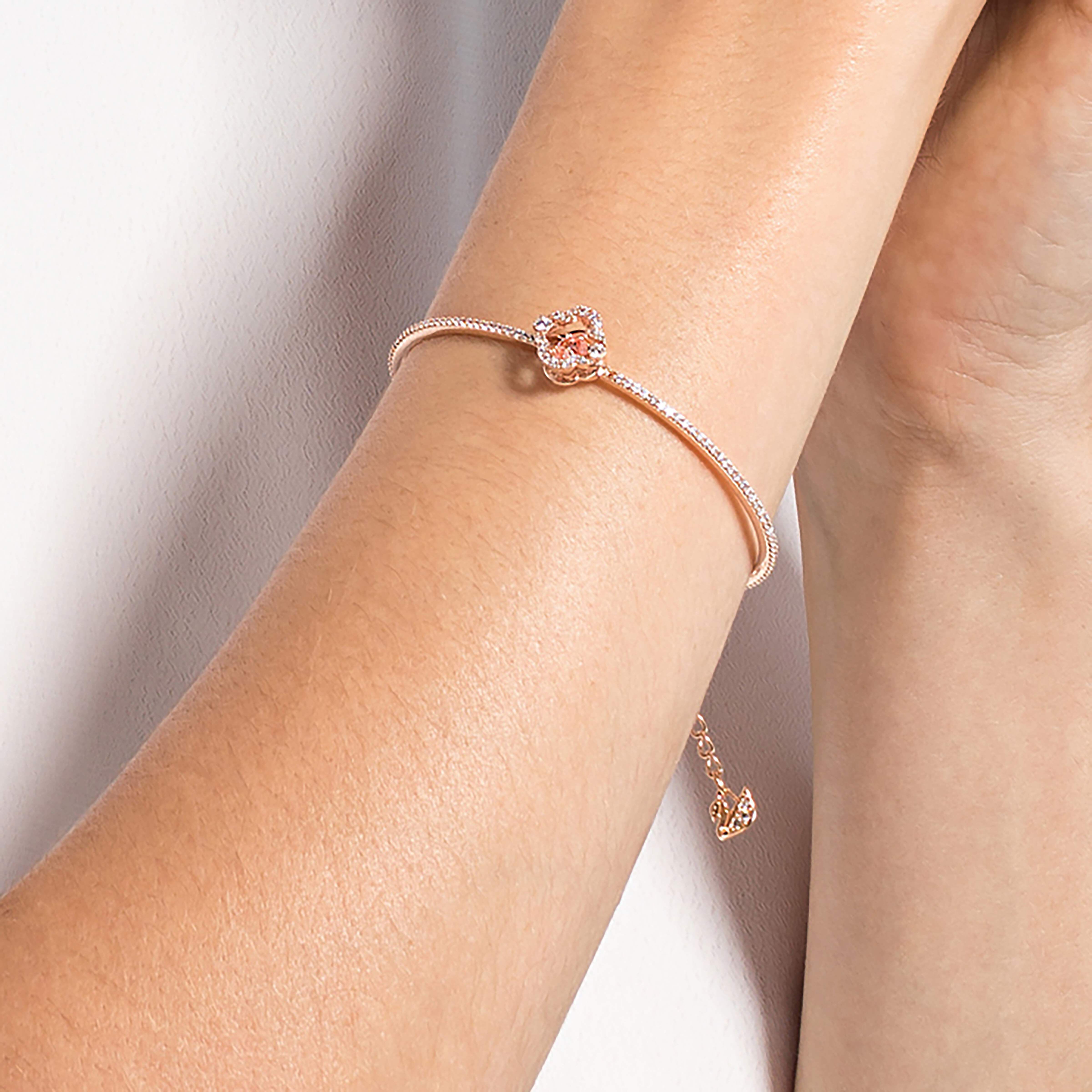 Swarovski Sparkling Dance バングル SWAROVSKI スワロフスキー Sparkling Dance バングル クローバー