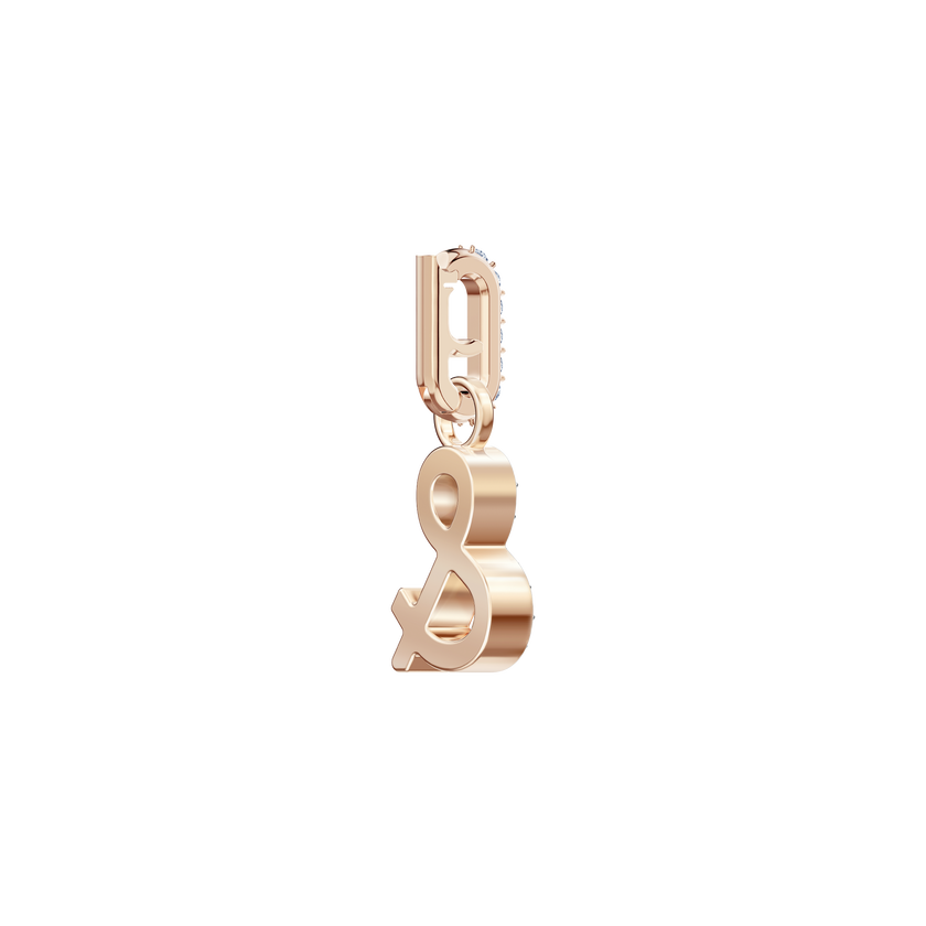 Swarovski Remix Collection Charm &, White, Rose gold plating