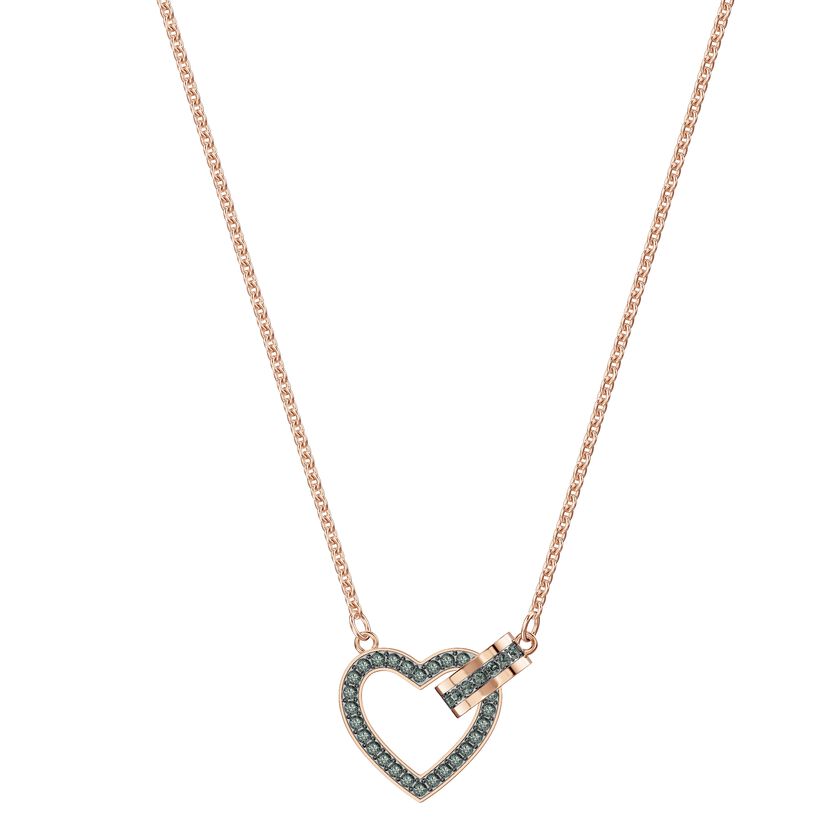 Lovely Necklace, Gray, Rose gold plating