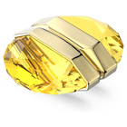 swarovski lucent ear cuff single magnetic yellow gold tone plated