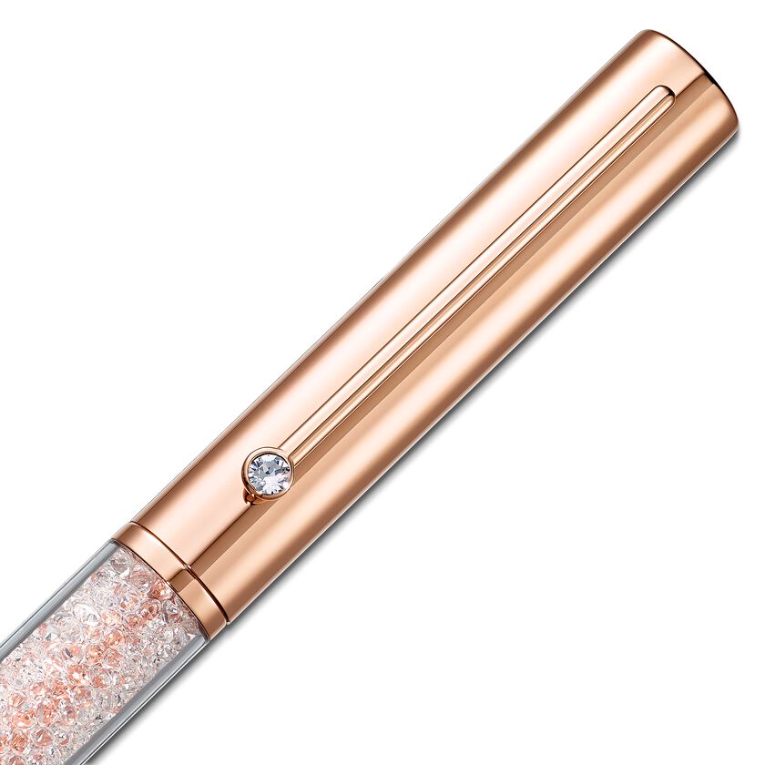 Crystalline Gloss Ballpoint Pen, Rose, Rose-gold tone plated