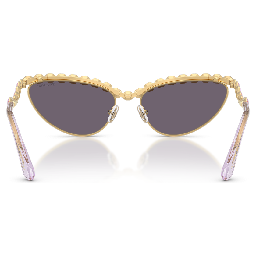 swarovski sunglasses  cat eye shape  purple