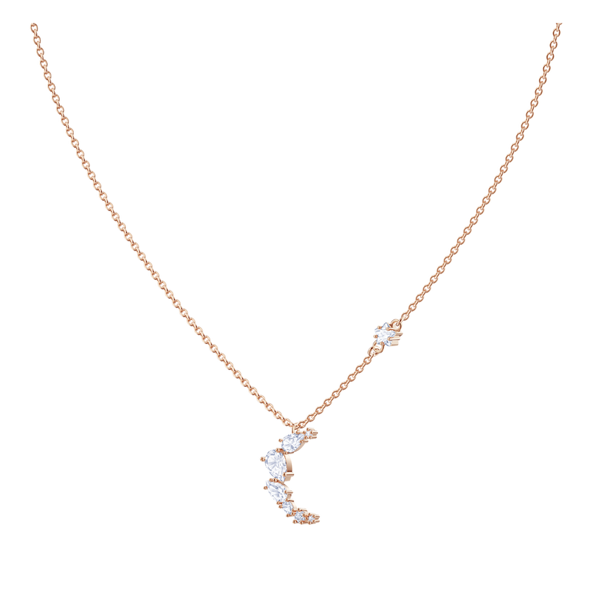 Penélope Cruz Moonsun Necklace, White, Rose gold plating