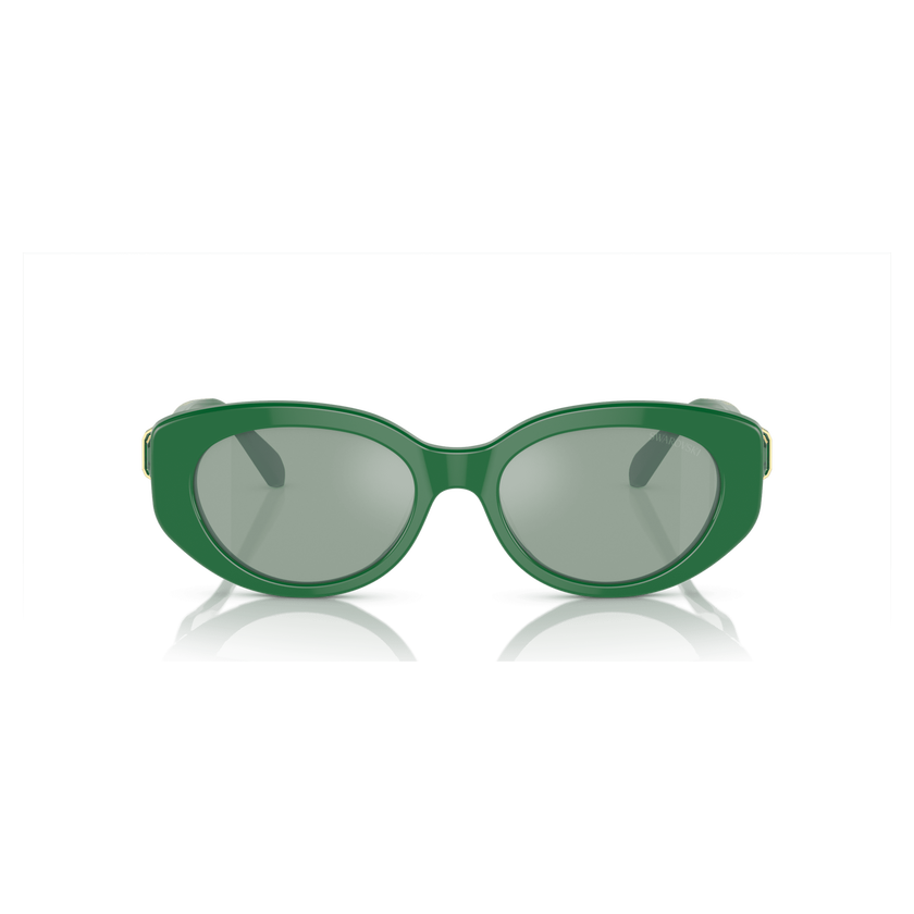 swarovski sunglasses  cat eye shape  sk6002el  green
