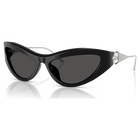 swarovski sunglasses  cat eye shape  sk6046  black
