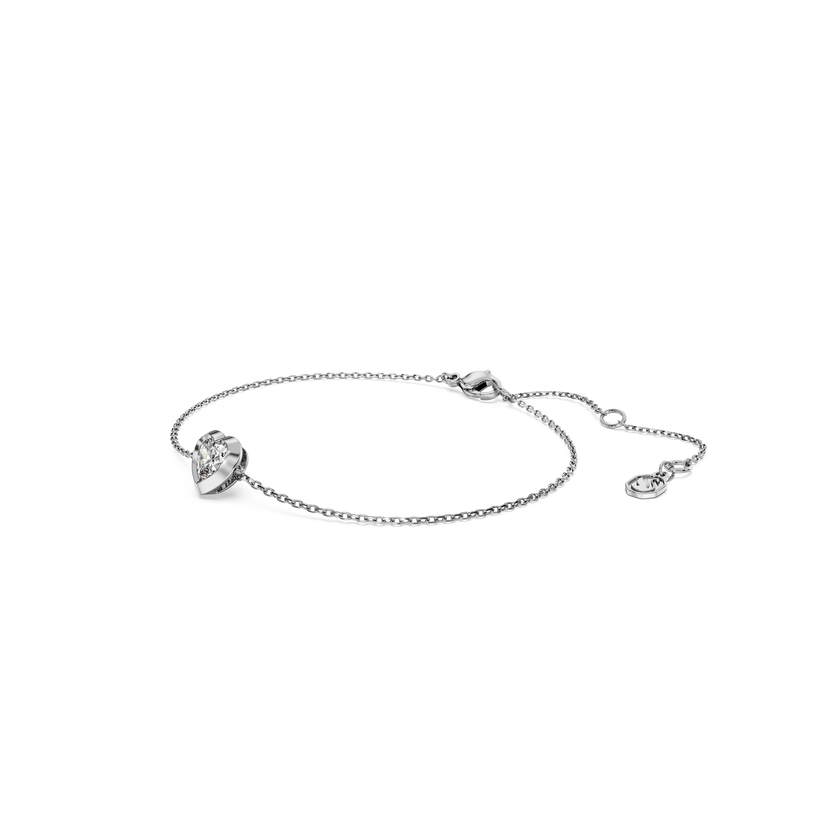 swarovski eternity bracelet  lab grown diamonds 0 5 ct tw  heart shape  sterling silver