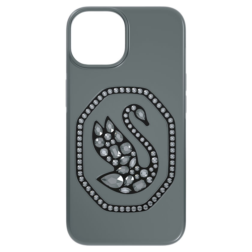 swarovski signum smartphone case  swan  iphone  14  black