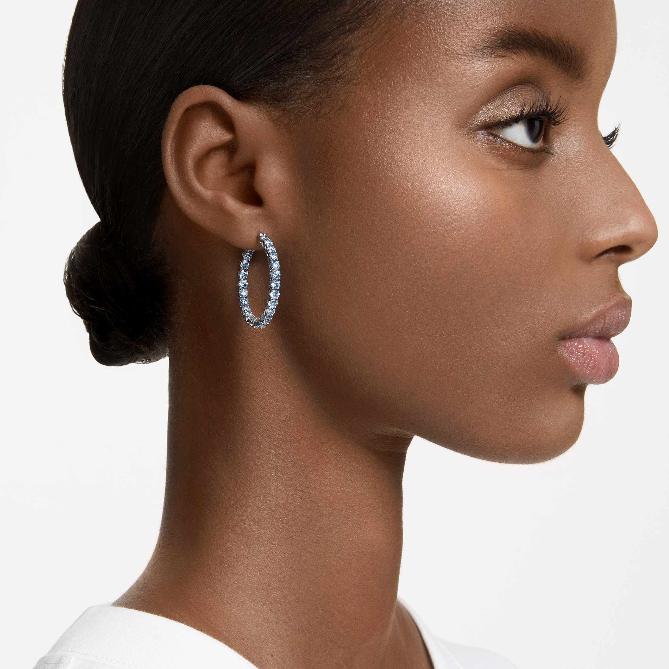 Square hoop earrings swarovski store