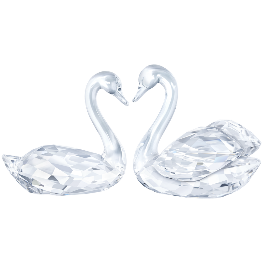 Swan Couple Crystal Creations