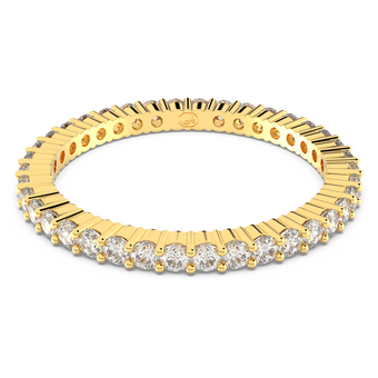 swarovski matrix vittore ring  round cut  white  gold tone finish
