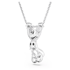 swarovski disney mickey mouse layered pendant white rhodium plated