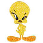 Looney Tunes Tweety Tie Pin, Yellow, Gold-tone plated