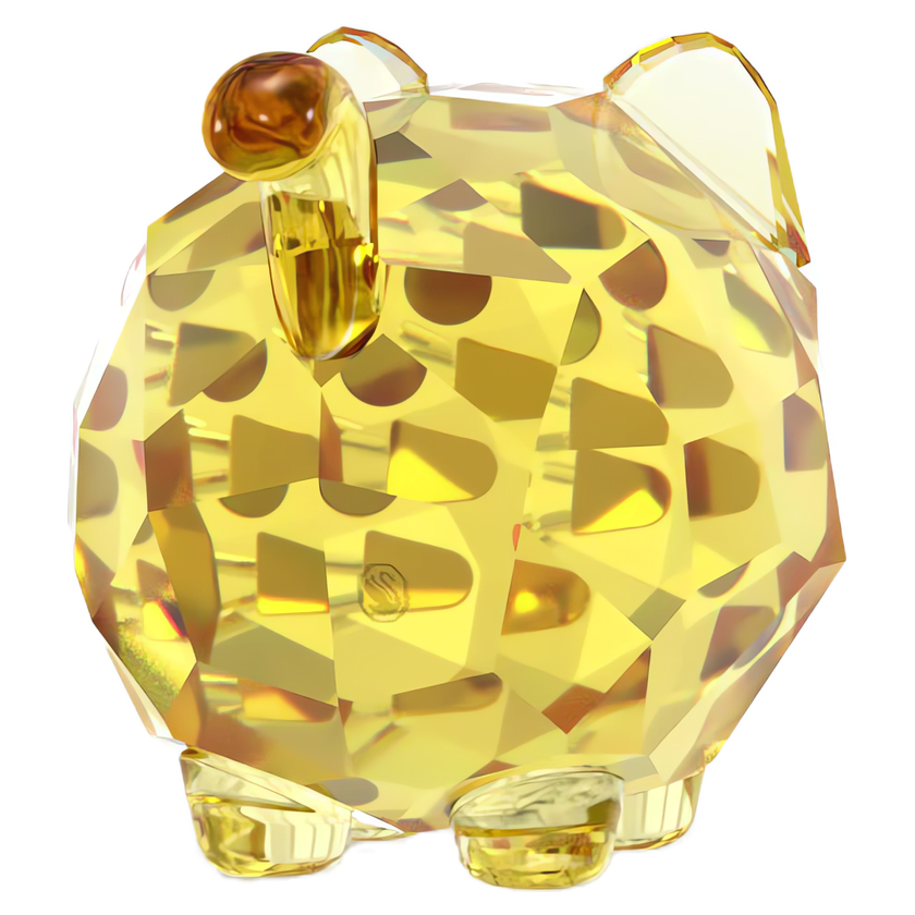 swarovski chubby cats yellow cat