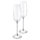 swarovski crystalline toasting flutes set of 2 clear crystal