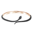 Buy Swarovski Leslie Bangle Black Rose Gold Plating