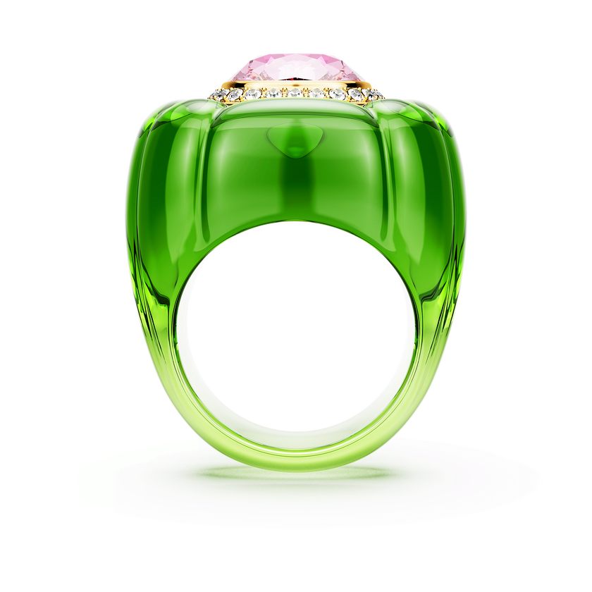 swarovski dulcis cocktail ring  cushion cut  pav   multicolored