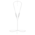 swarovski x skims body chain mixed cuts v shape white stainless steel
