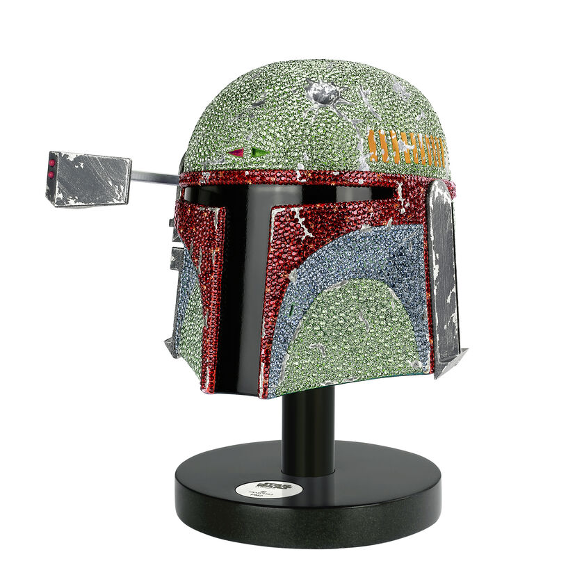 swarovski star wars   boba fett helmet  limited edition