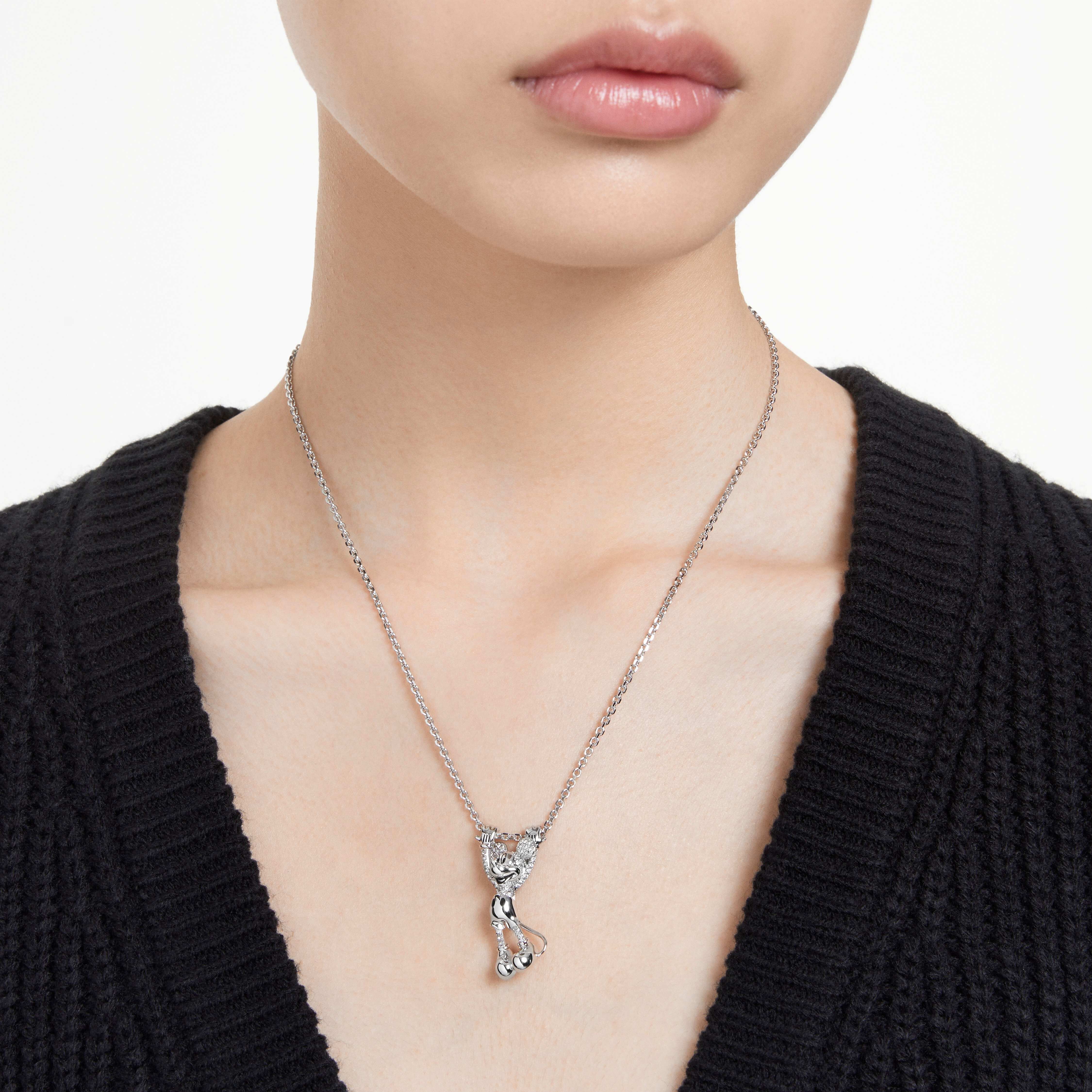 Mickey mouse key pendant necklace top