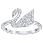 Iconic Swan Ring, Rhodium Plating