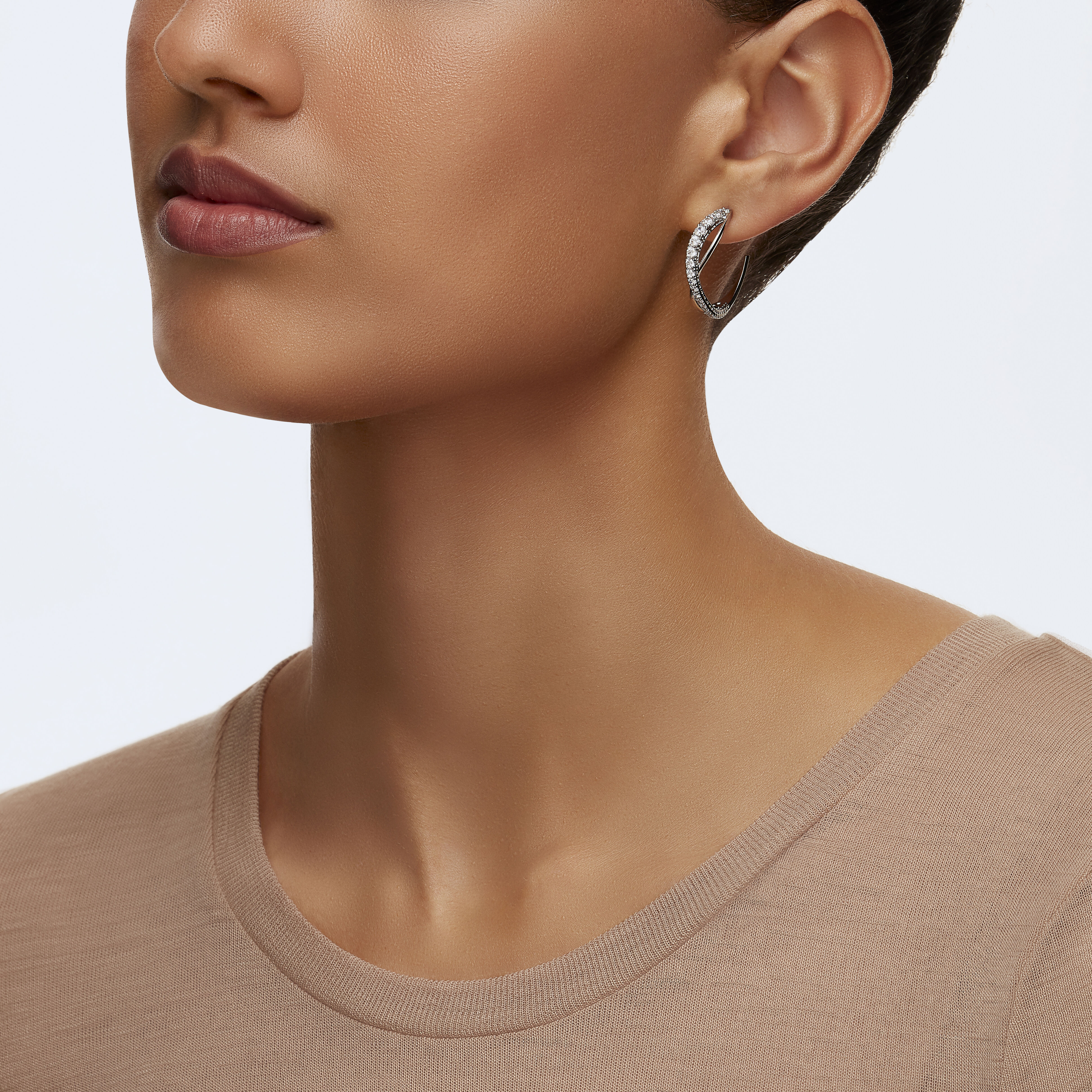Stainless steel best sale swarovski earrings