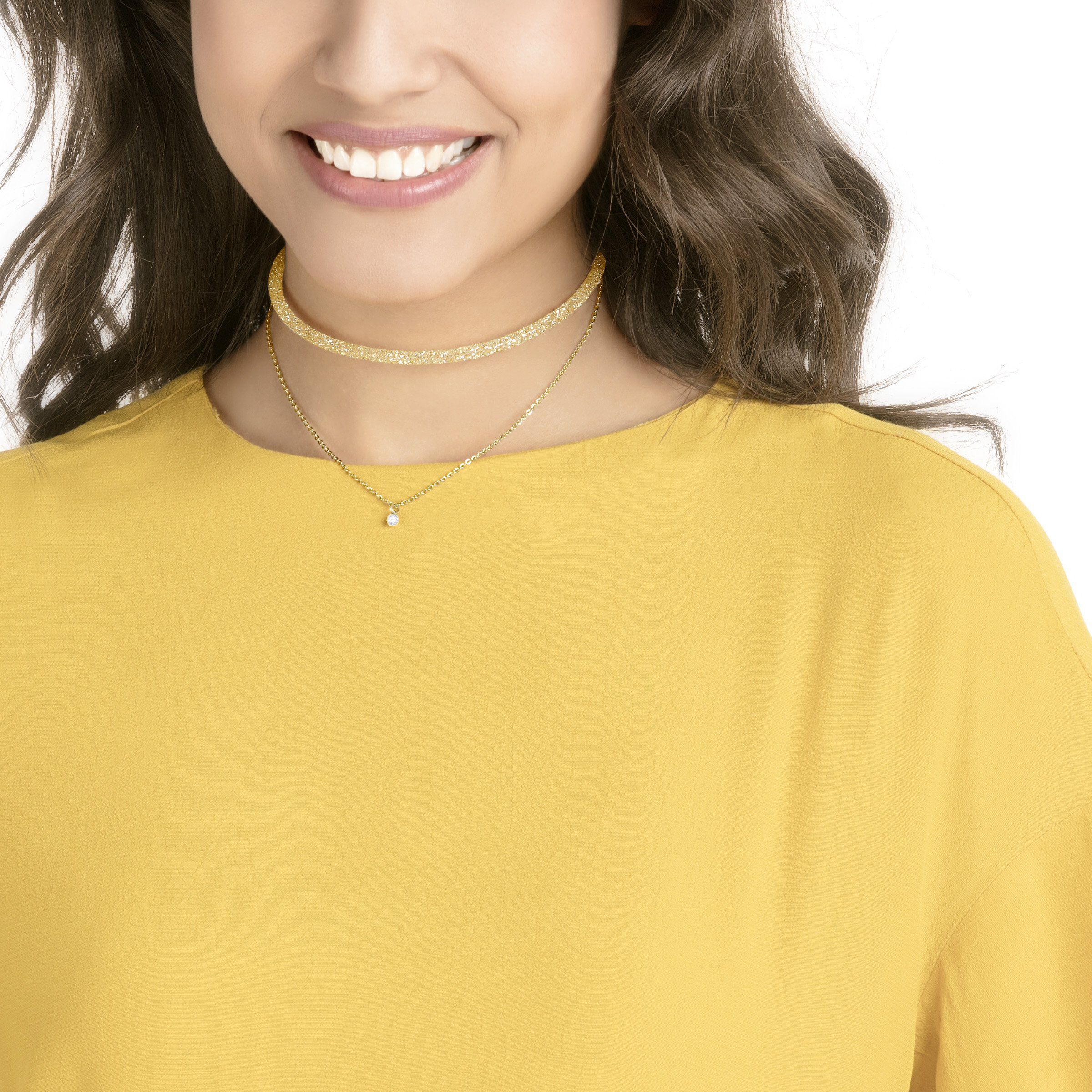 Swarovski long beach top necklace