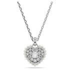 swarovski idyllia pendant heart white rhodium plated