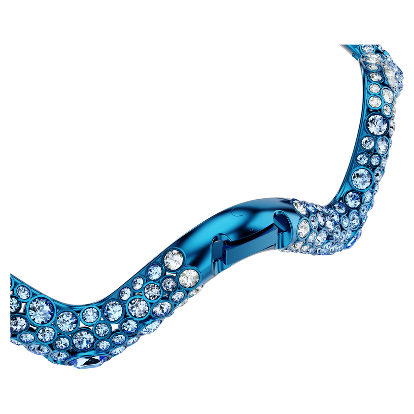 swarovski sublima choker  mixed cuts  blue  blue finish