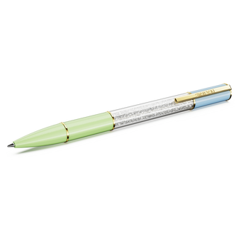 swarovski crystalline lustre ballpoint pen multicolored gold tone plated