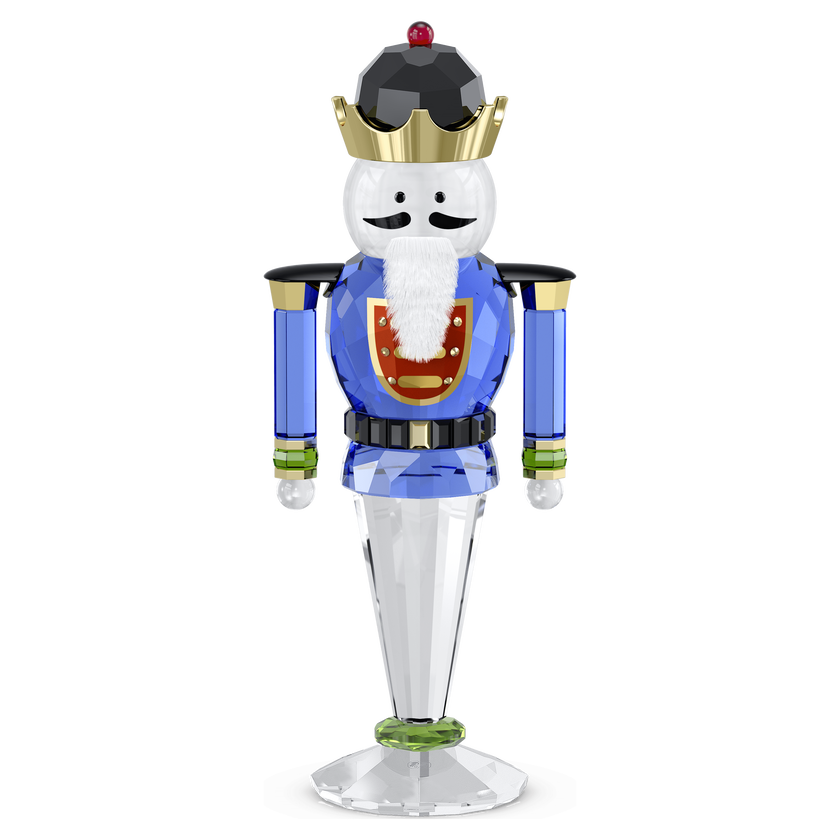 swarovski holiday cheers nutcracker  blue  large