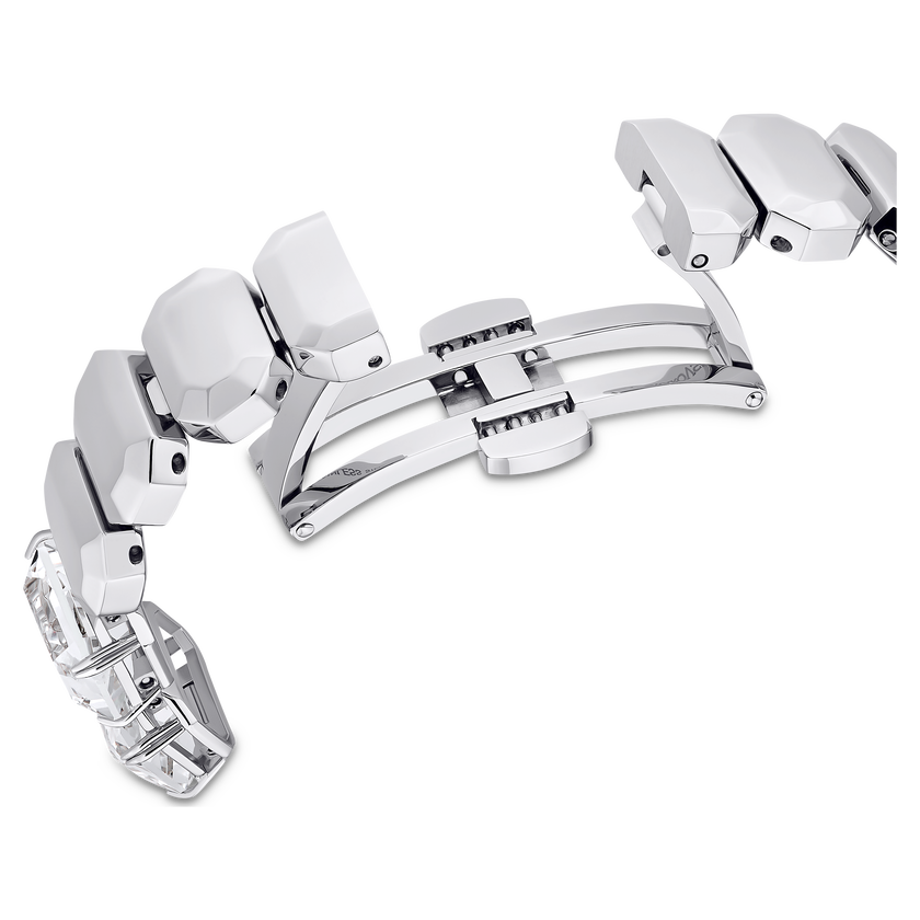 swarovski watch  octagon cut bracelet  white  stainless steel