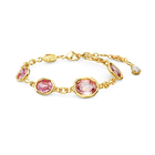 swarovski imber bracelet octagon cut pink gold tone plated