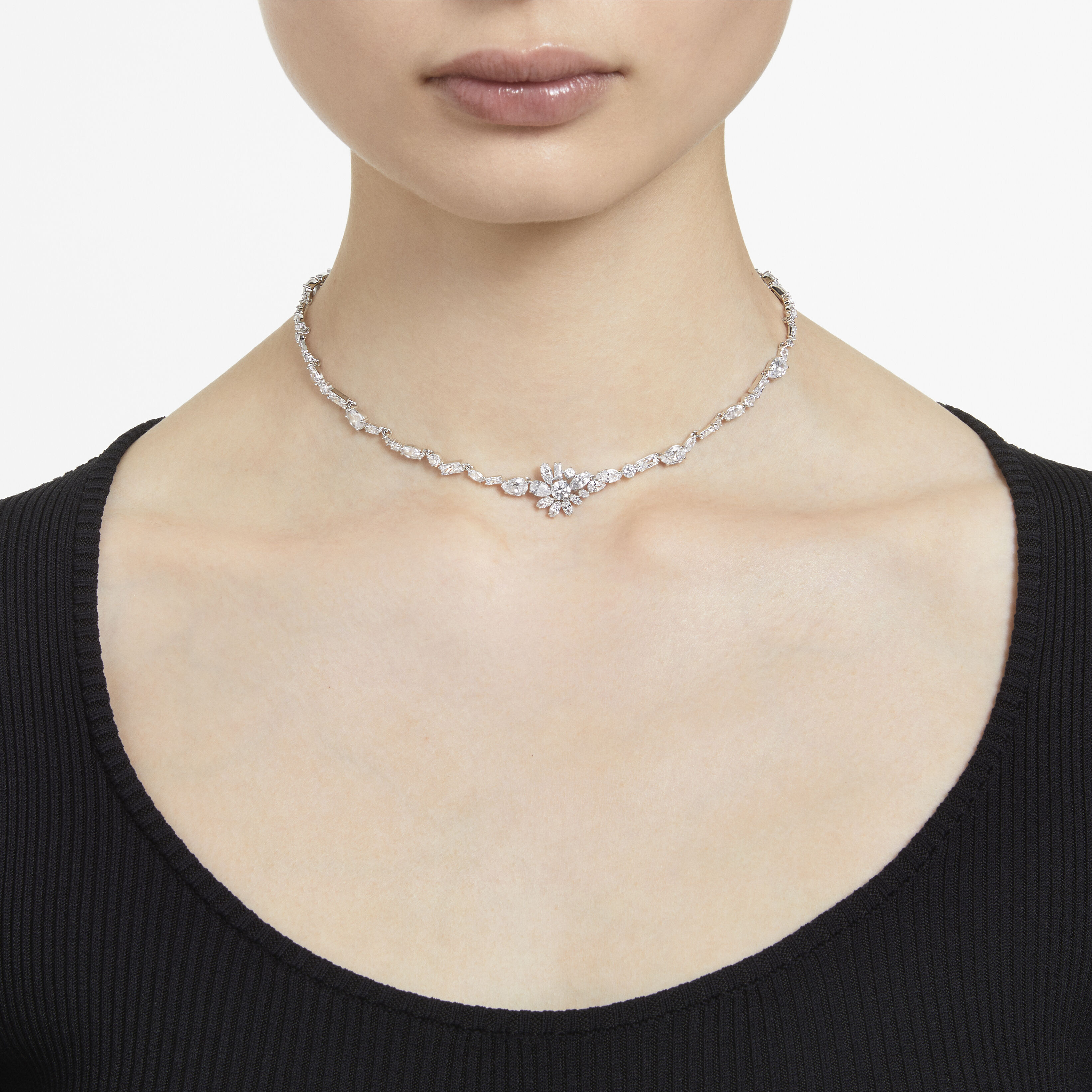 Swarovski rhodium new arrivals necklace