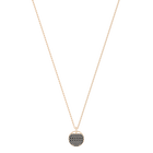 Ginger Pendant, Gray, Rose-gold tone plated