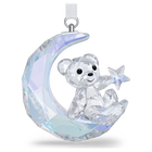 swarovski kris bear  moon ornament