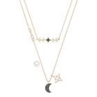 Glowing Necklace Set, Moon, Multi-Coloured, Mixed Plated