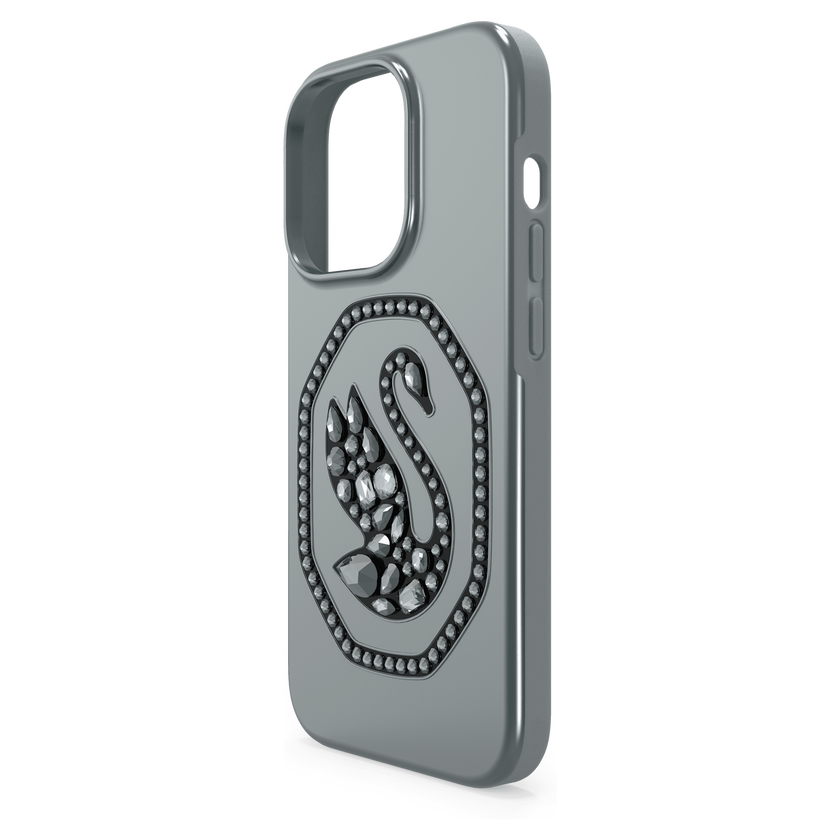 swarovski signum smartphone case  swan  iphone  14 pro  black