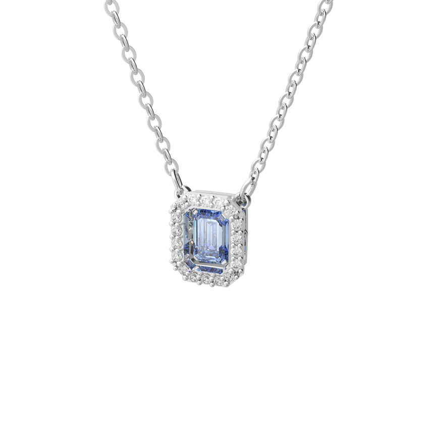 Buy Swarovski Millenia necklace, Octagon cut Swarovski zirconia, Blue