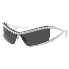 swarovski sunglasses mask silver tone