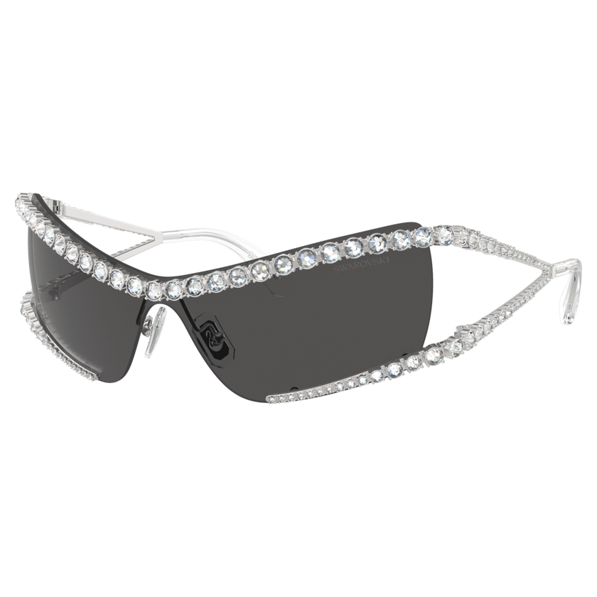 swarovski sunglasses  mask  silver tone