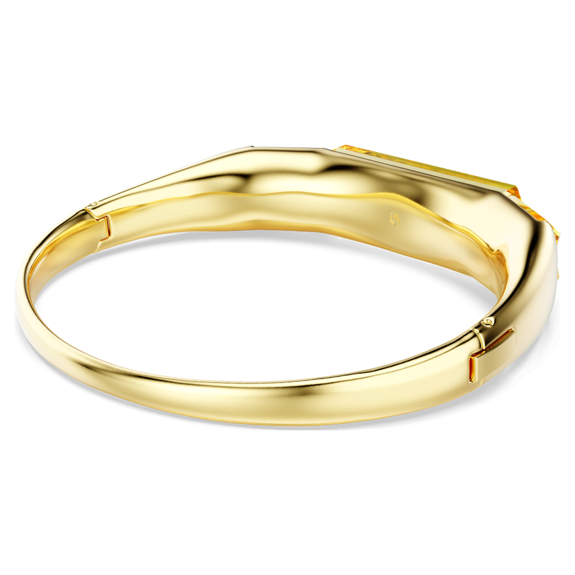 swarovski lucent bangle  yellow  gold tone plated