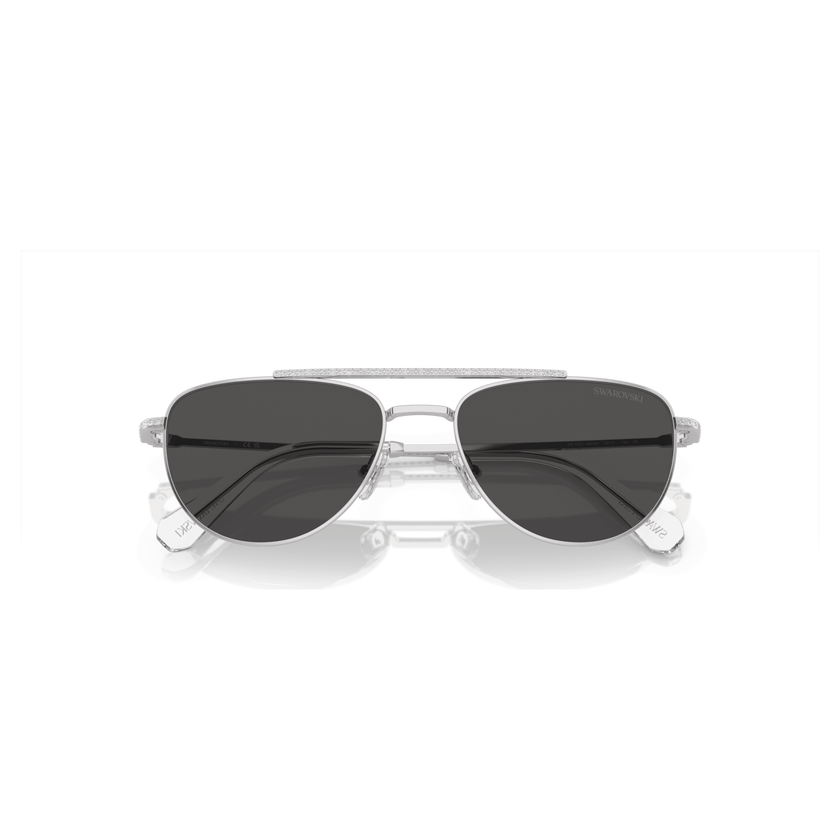 swarovski sunglasses  pilot shape  sk7007el  black